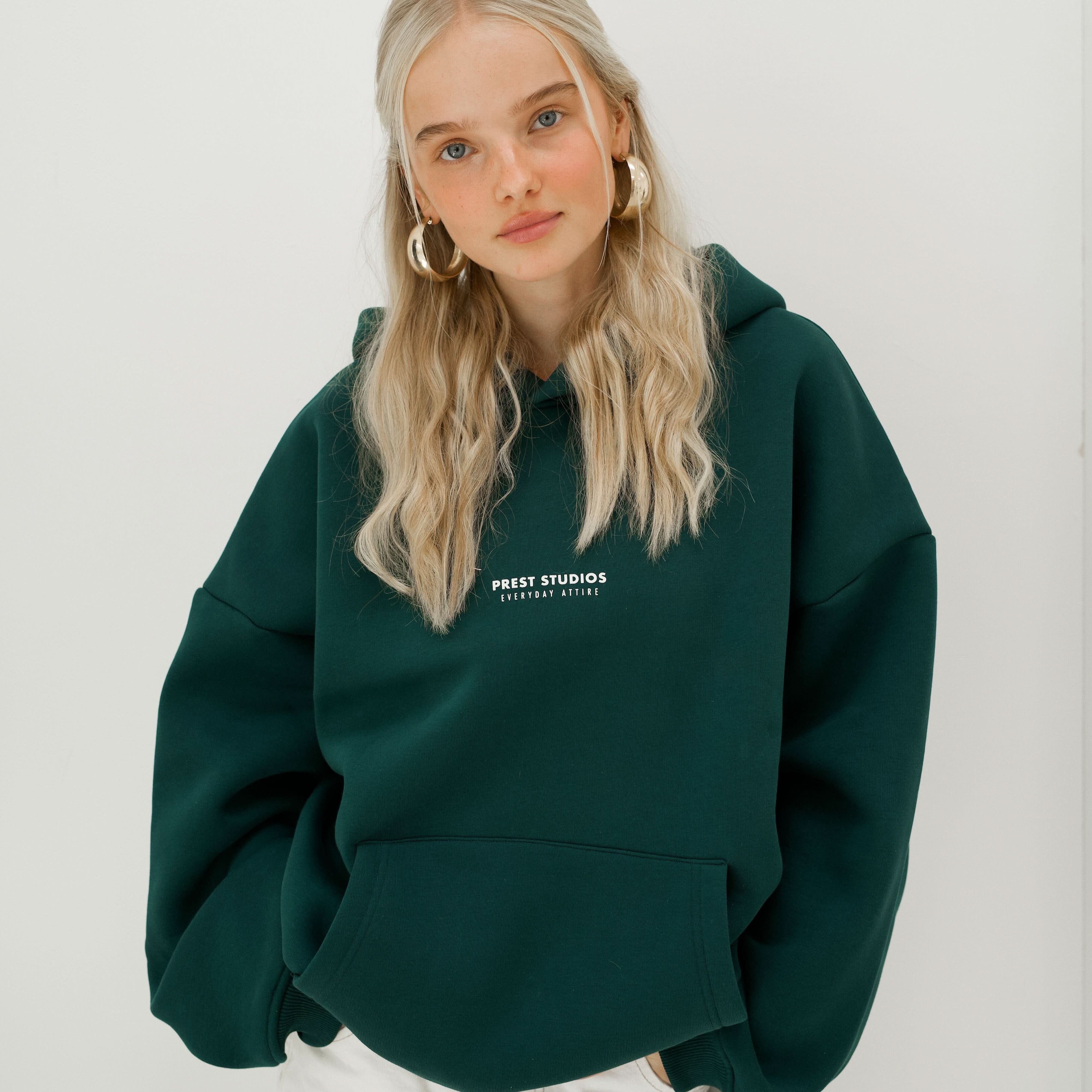 Hoodie Grün Hoodie PREST STUDIOS 