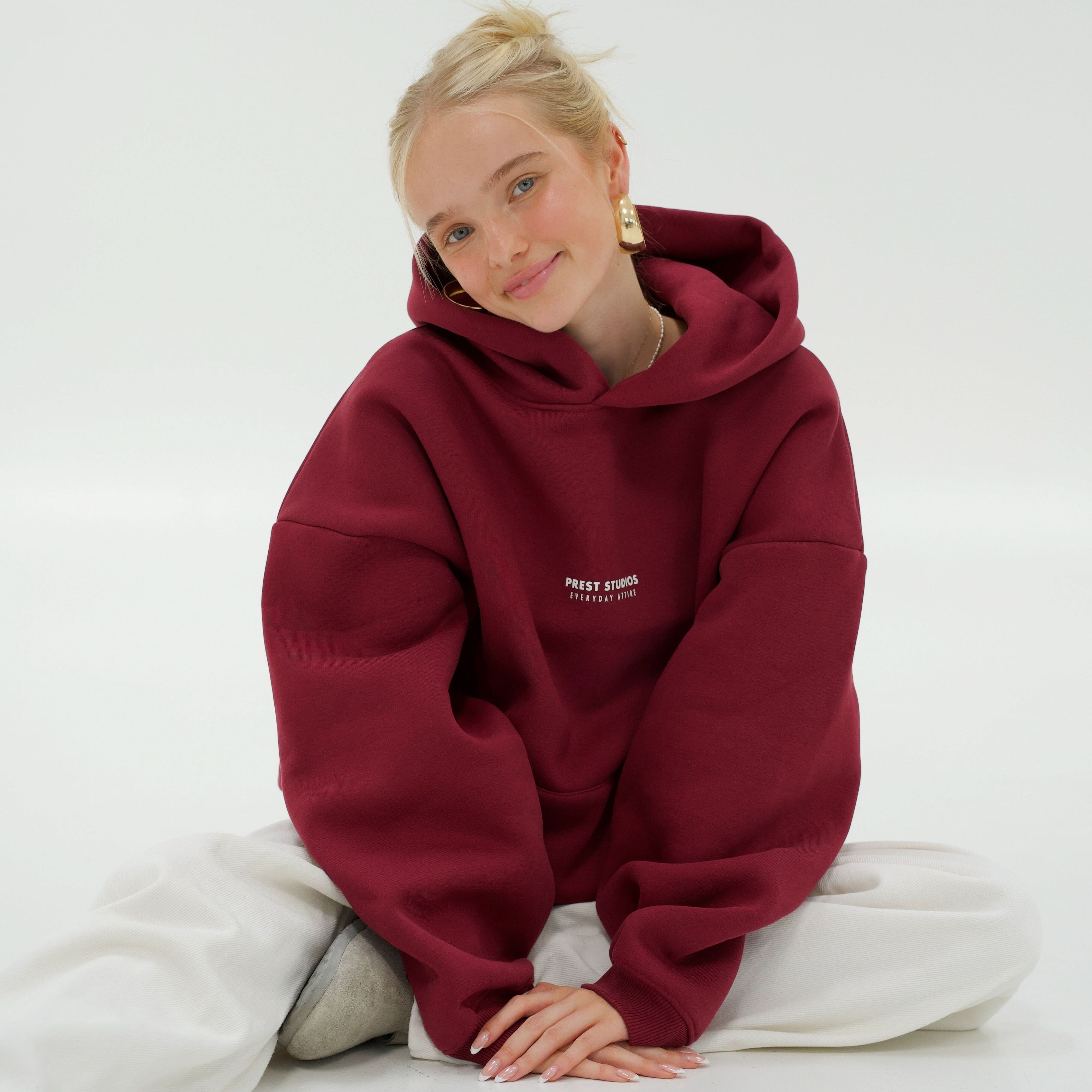 Hoodie Weinrot PREST STUDIOS 