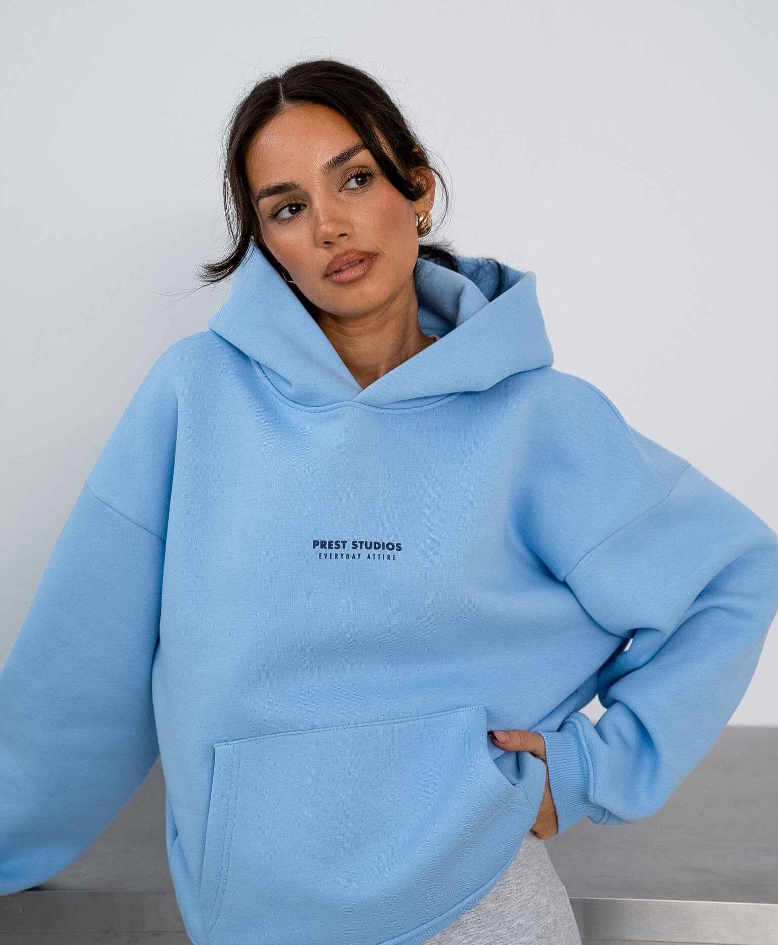 Hoodie Blau Damen