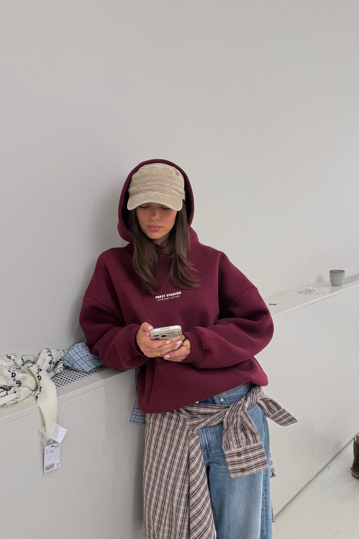 Hoodie Weinrot PREST STUDIOS 