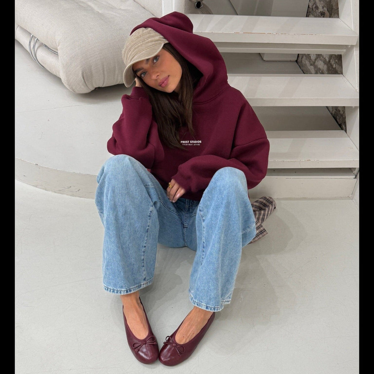 Hoodie Weinrot PREST STUDIOS 