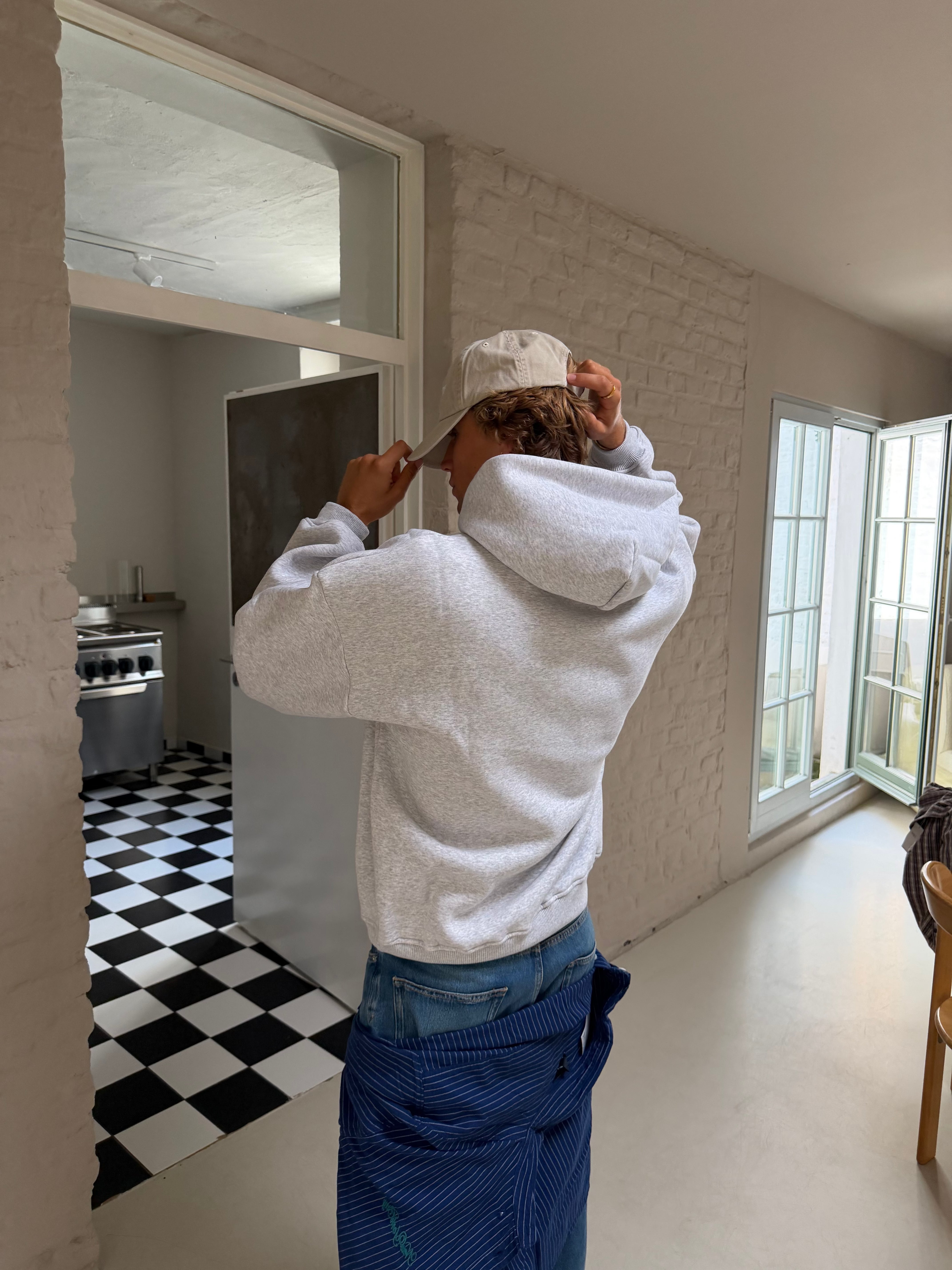 Hoodie Melange Grau PREST STUDIOS 