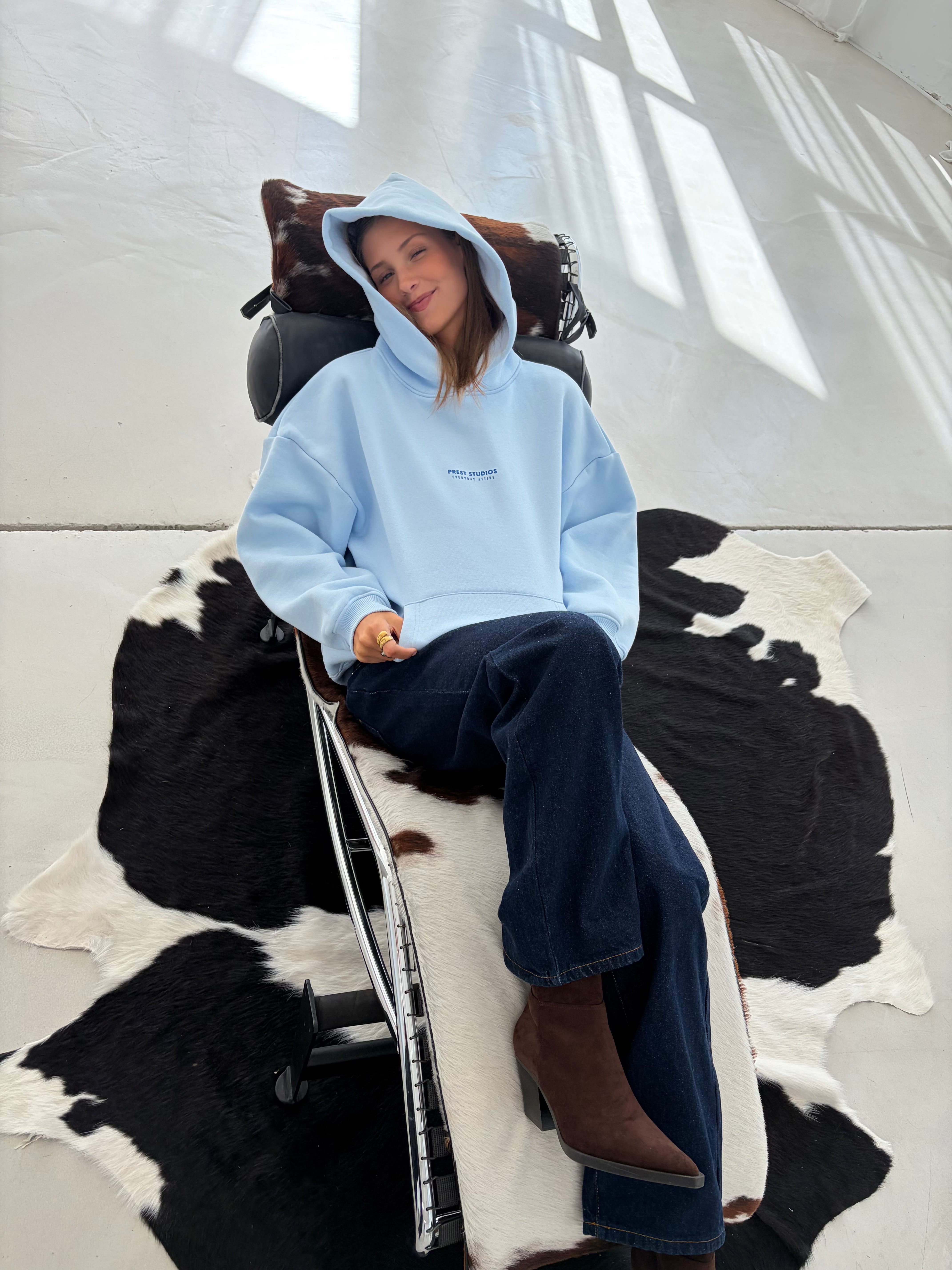 Hoodie Hellblau Damen PREST STUDIOS 