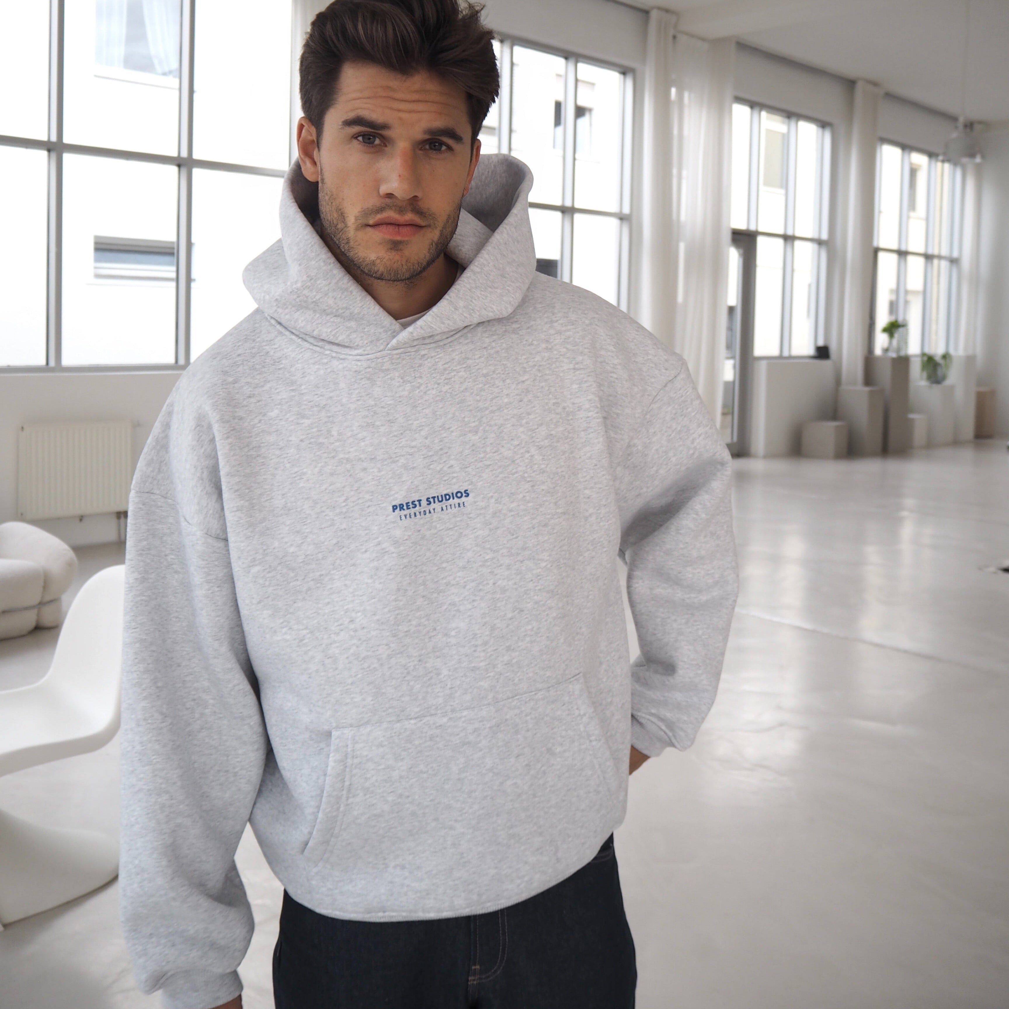 Hoodie Melange Grau PREST STUDIOS 