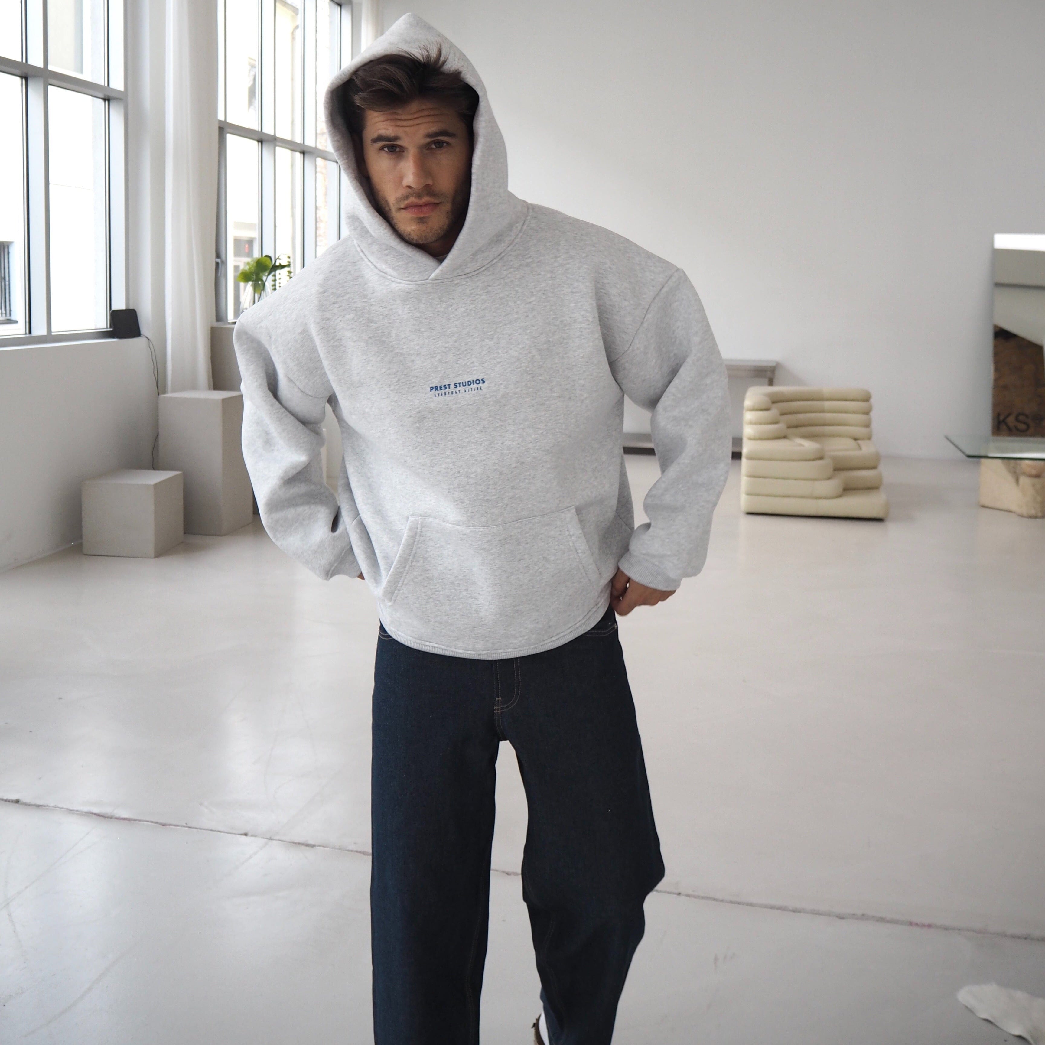 Hoodie Melange Grau PREST STUDIOS 