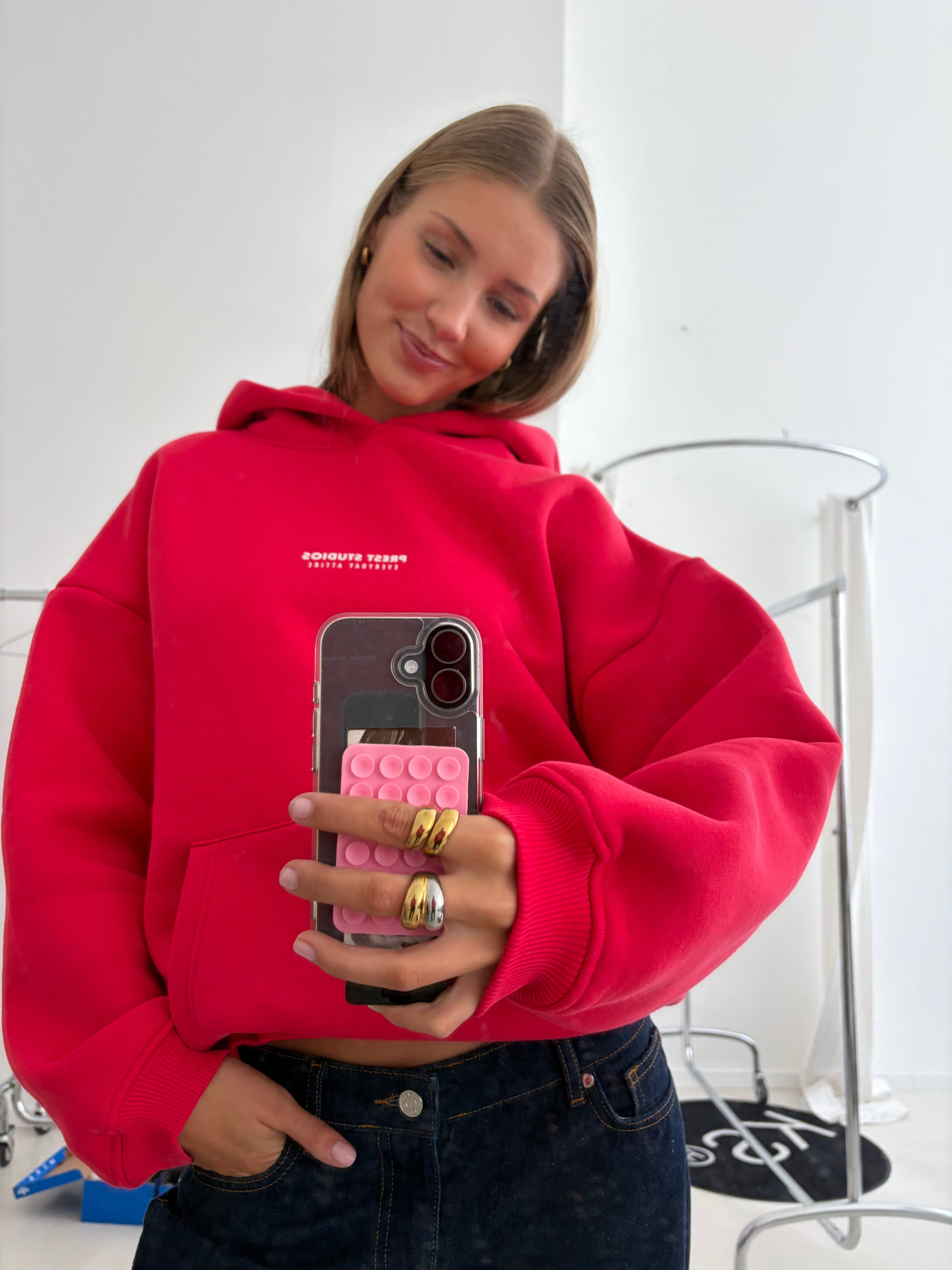 Hoodie Cherry Red PREST STUDIOS 