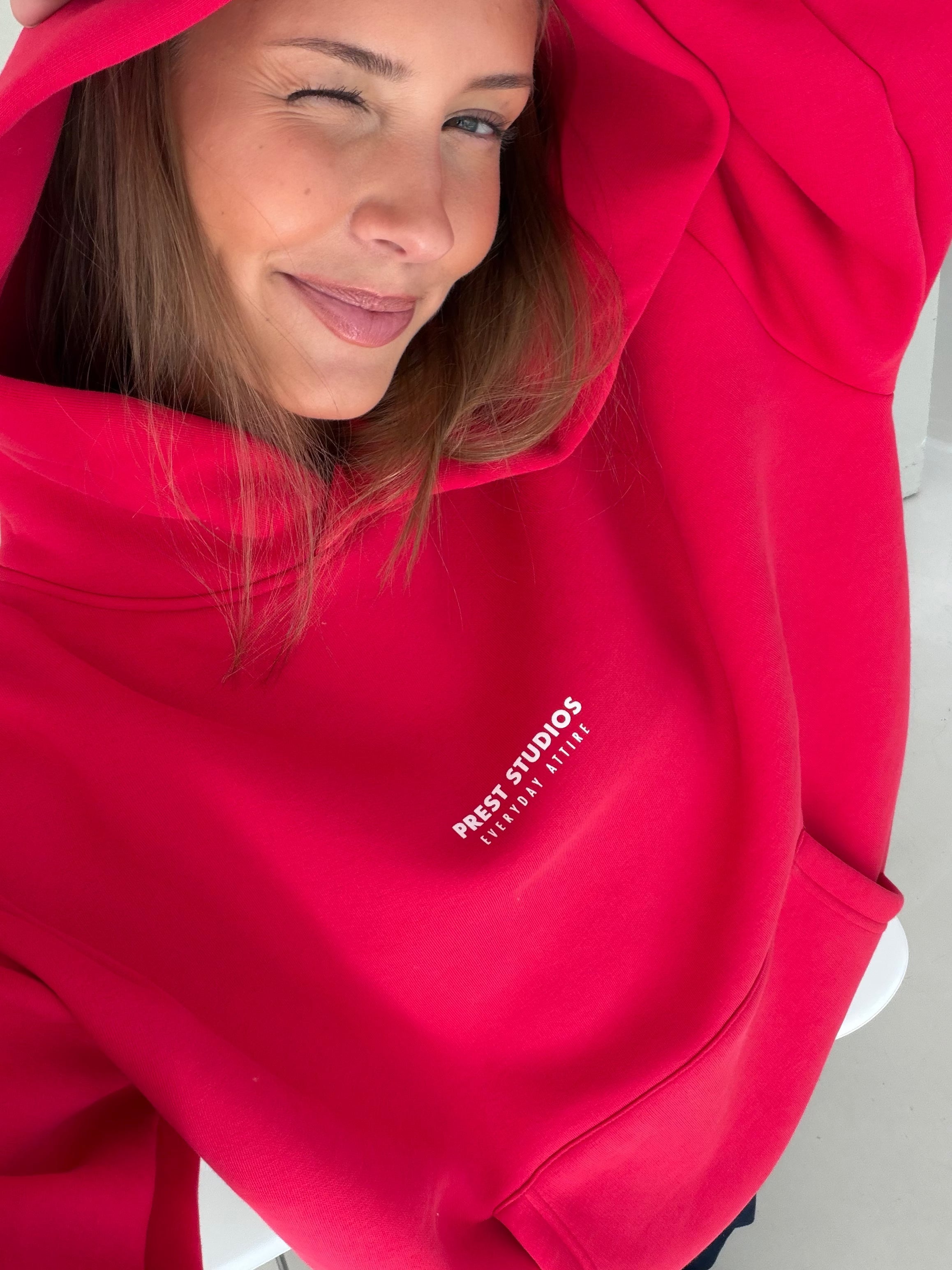 Hoodie Cherry Red PREST STUDIOS 