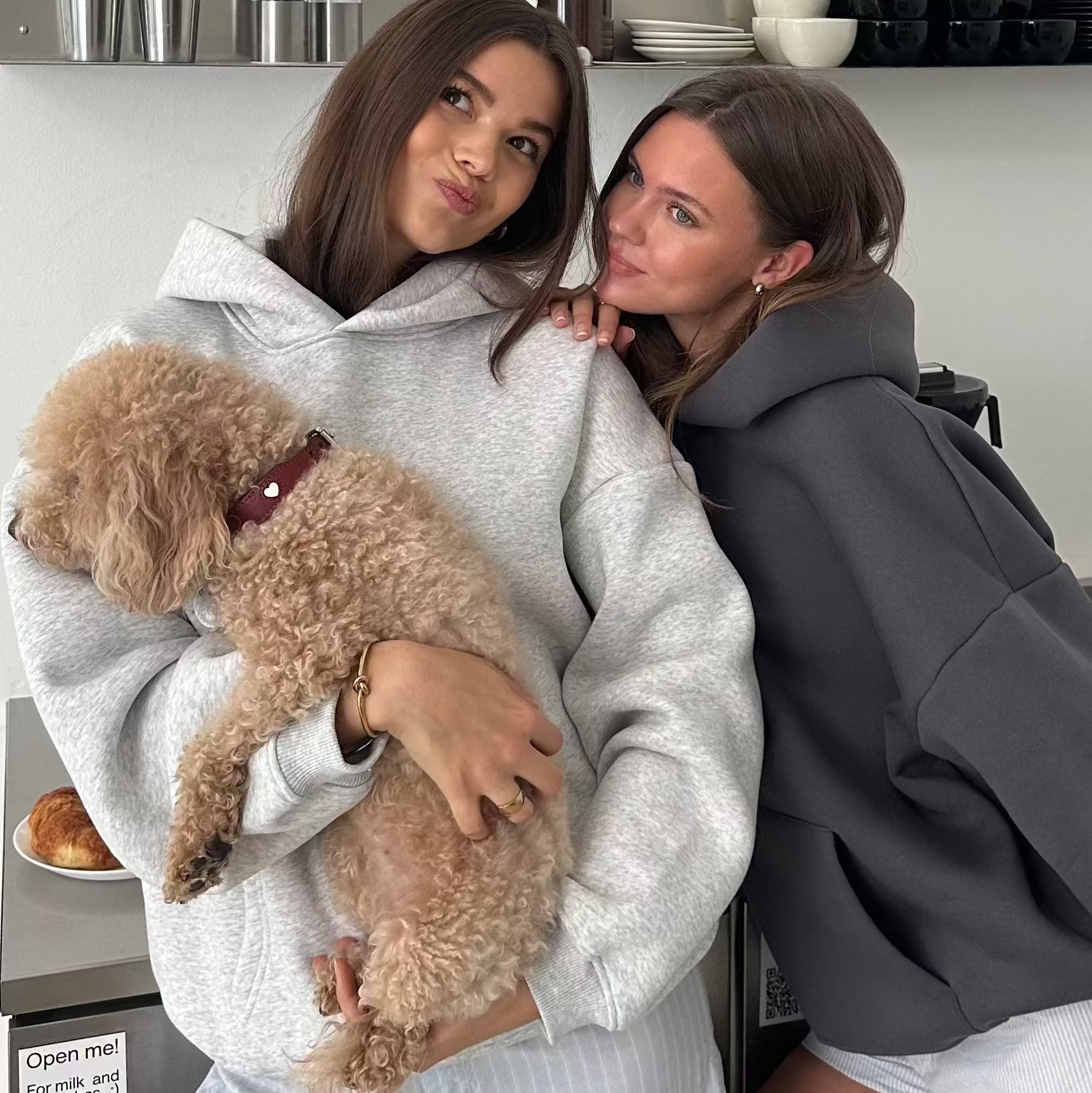 Hoodie Melange Grau PREST STUDIOS 