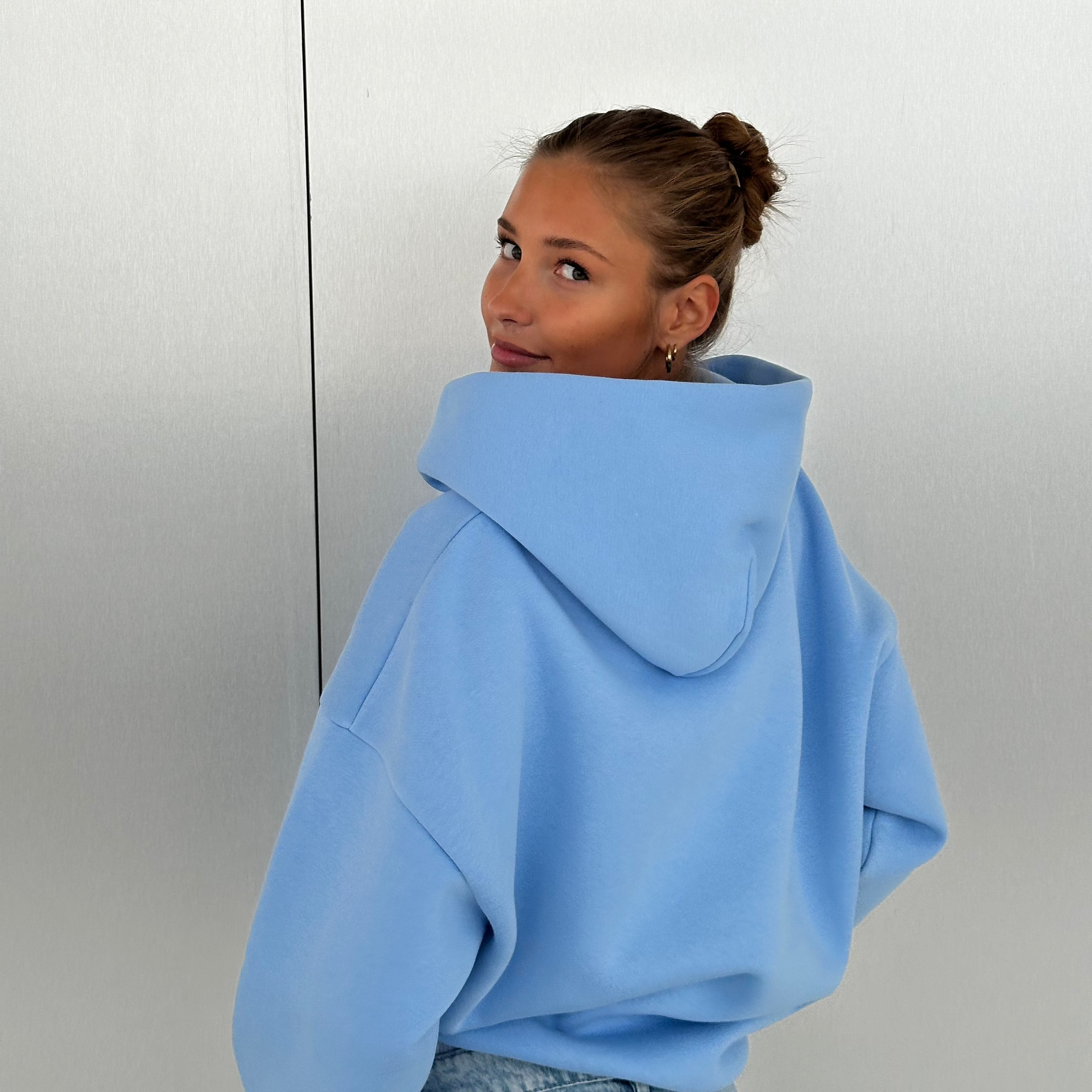 Oversize Hoodie Hellblau PREST STUDIOS 