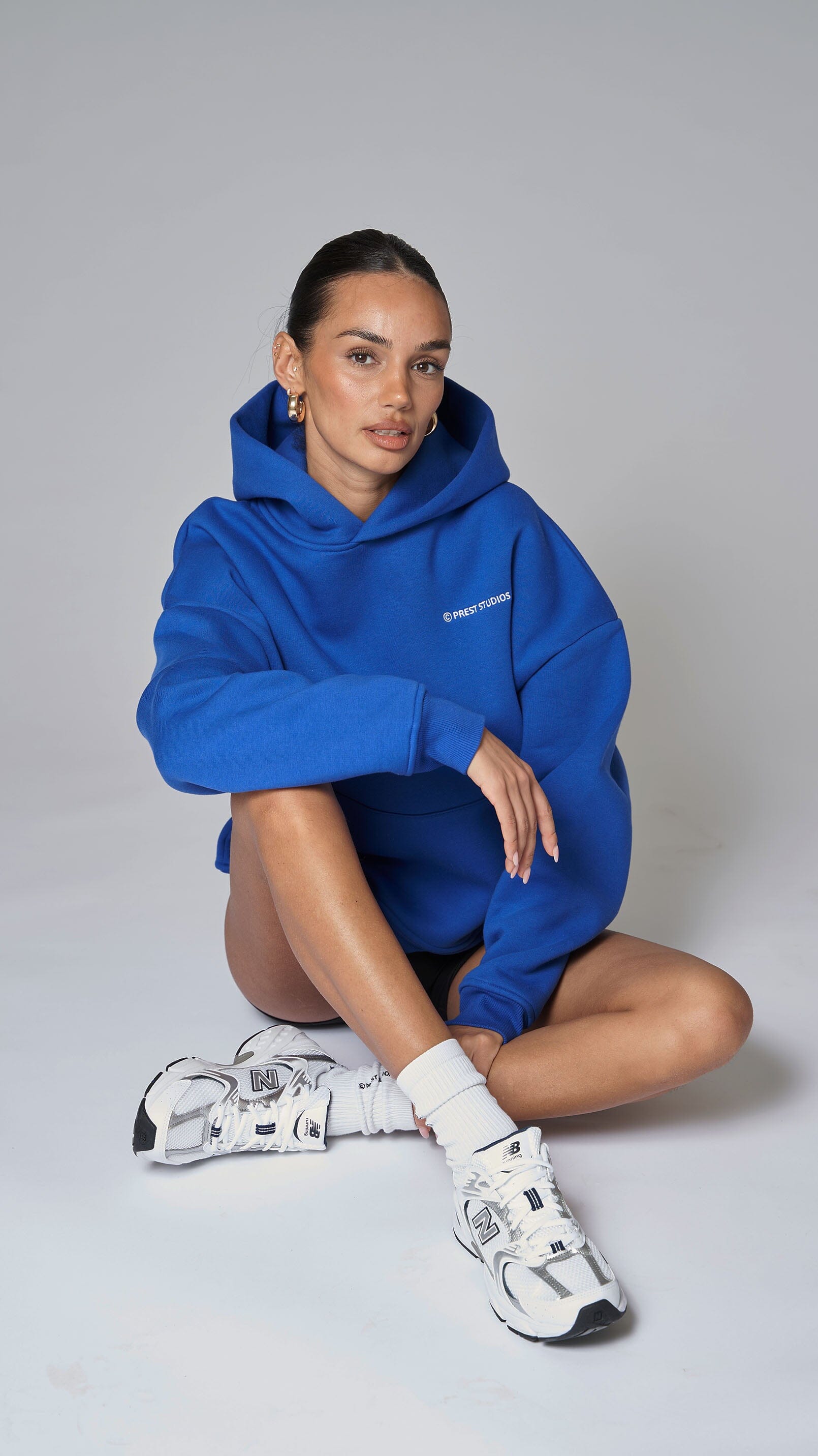 Hoodie royalblau - Prest Studios