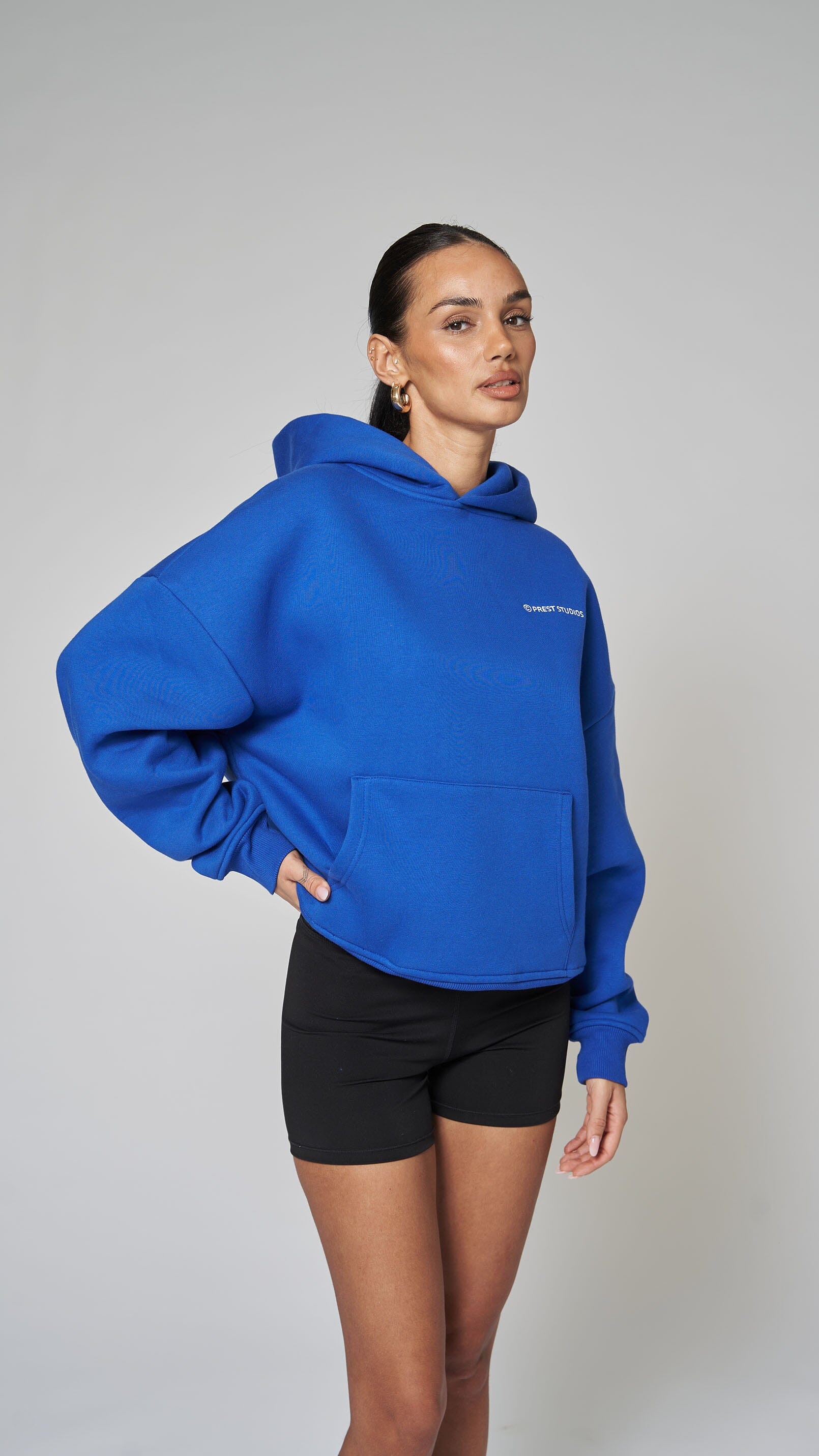 Oversize Hoodie Blau Hoodie PREST STUDIOS 