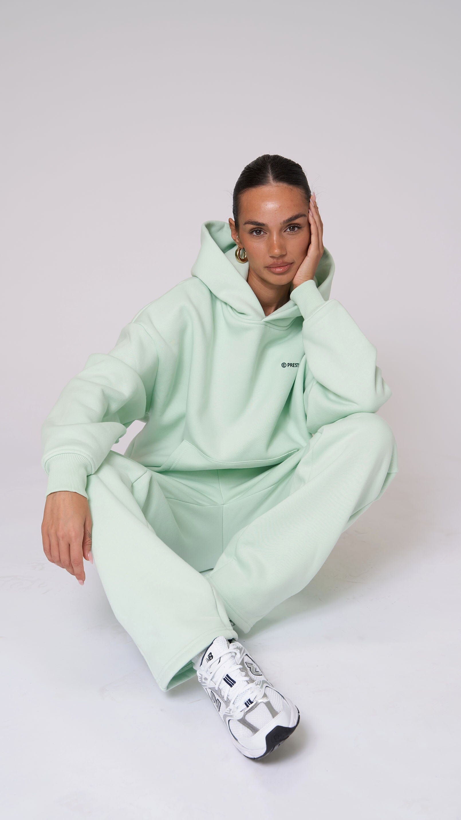 Sweatpants Mint Grün Hoodie PREST STUDIOS 