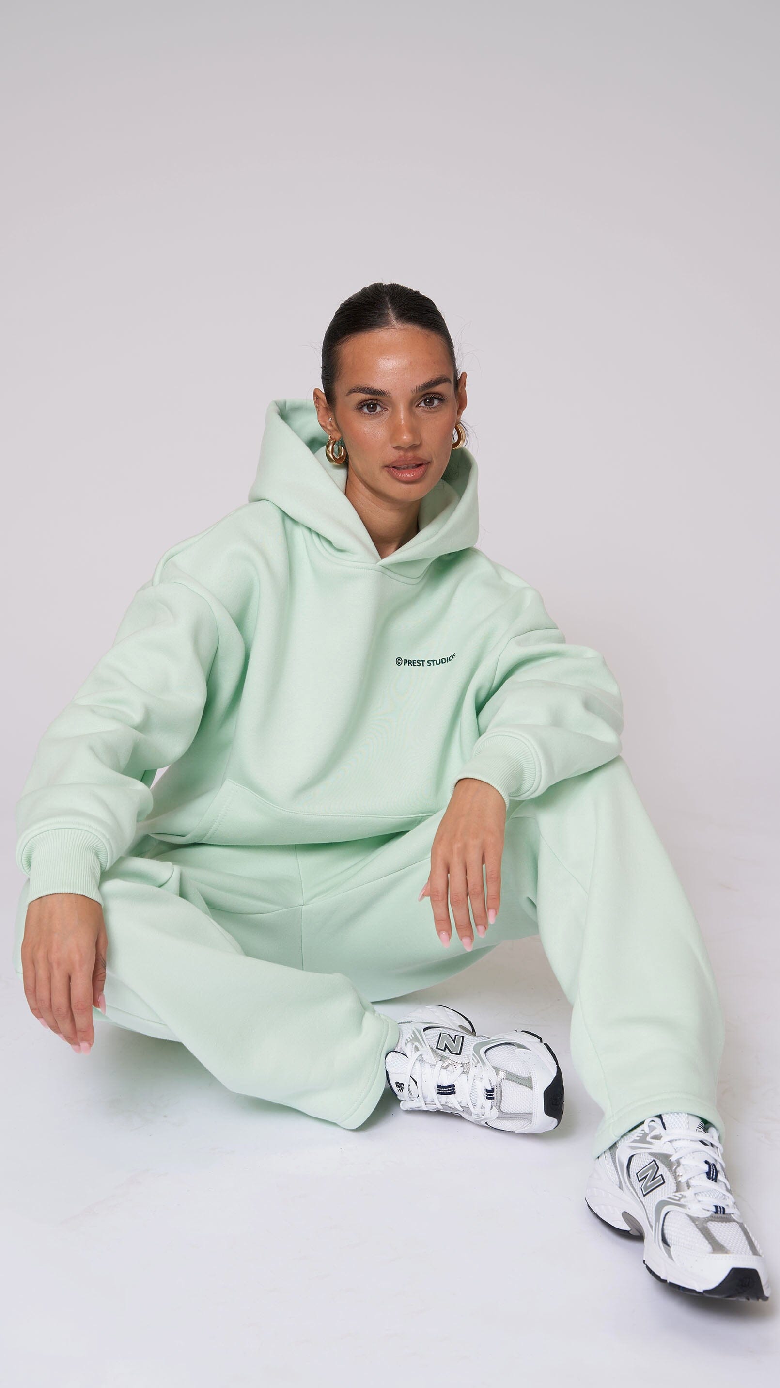 Sweatpants Mint Grün Hoodie PREST STUDIOS 