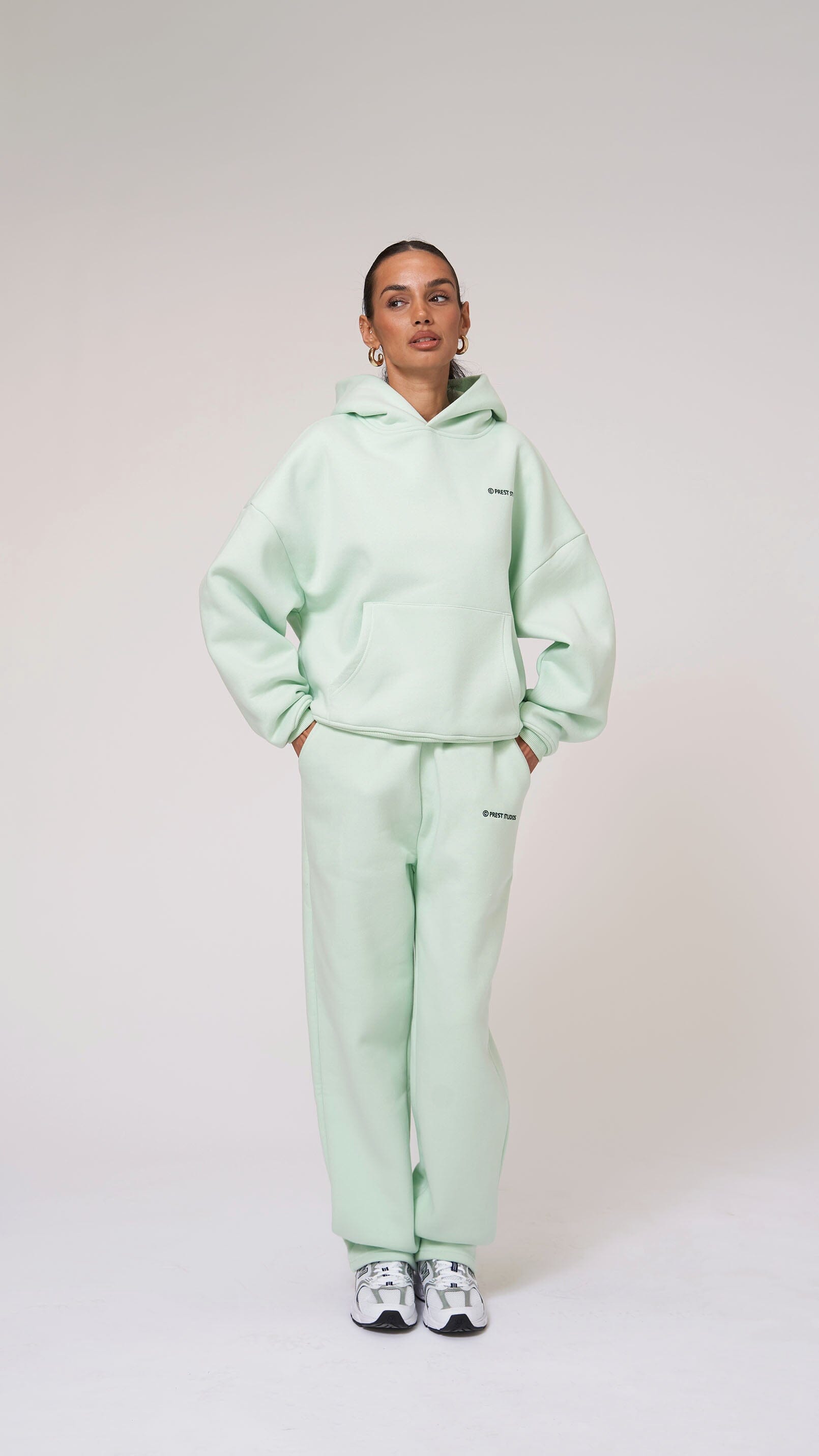 Sweatpants Mint Grün Hoodie PREST STUDIOS 