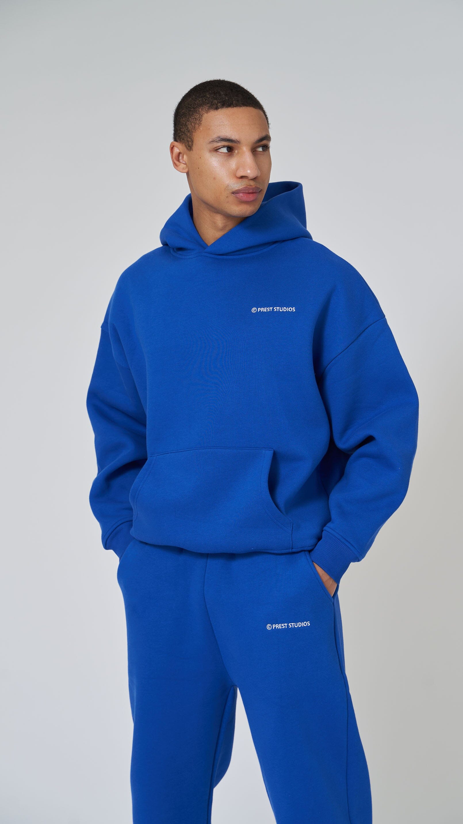 Oversize Hoodie Blau Hoodie PREST STUDIOS 