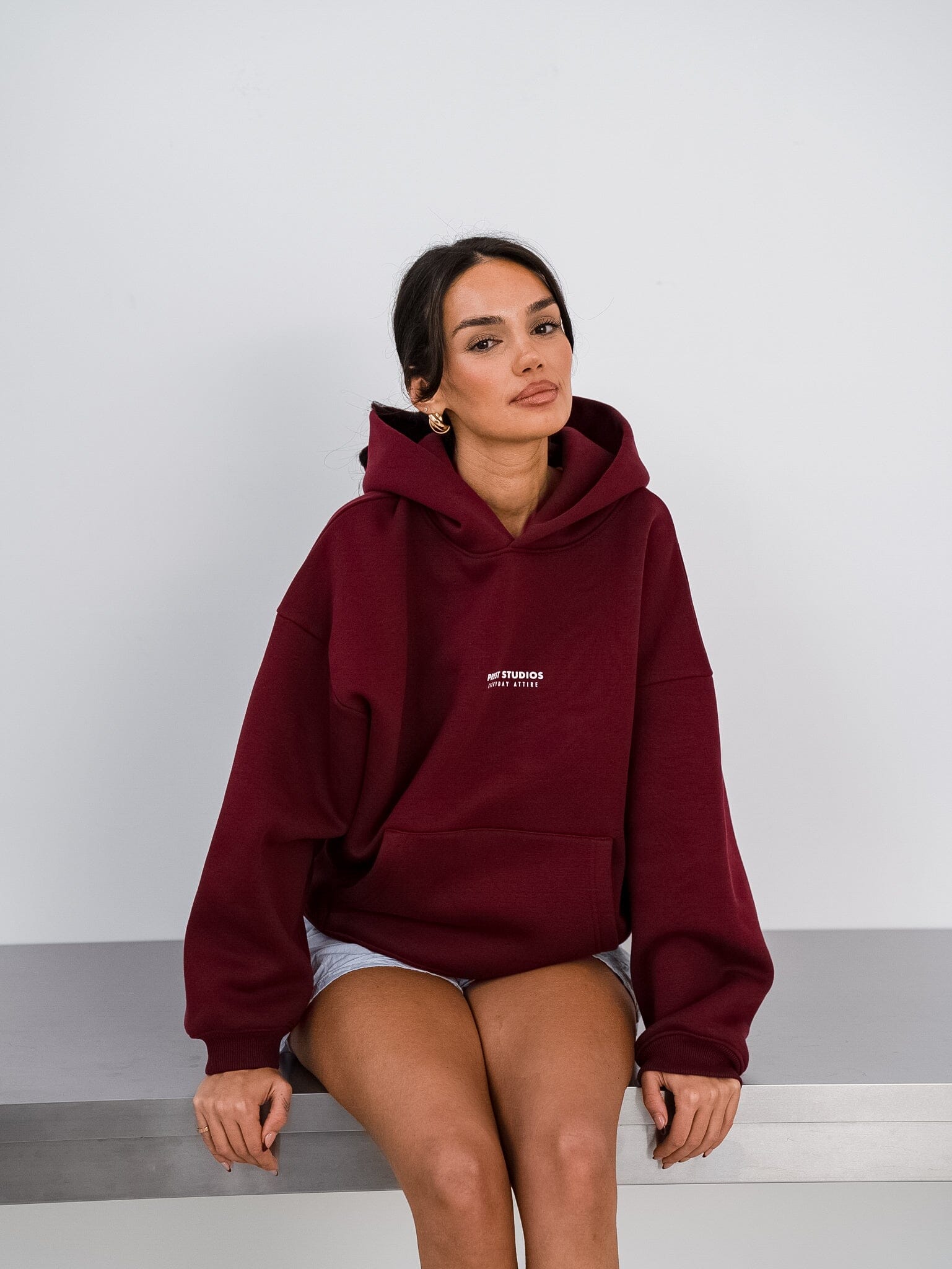 Roter Hoodie