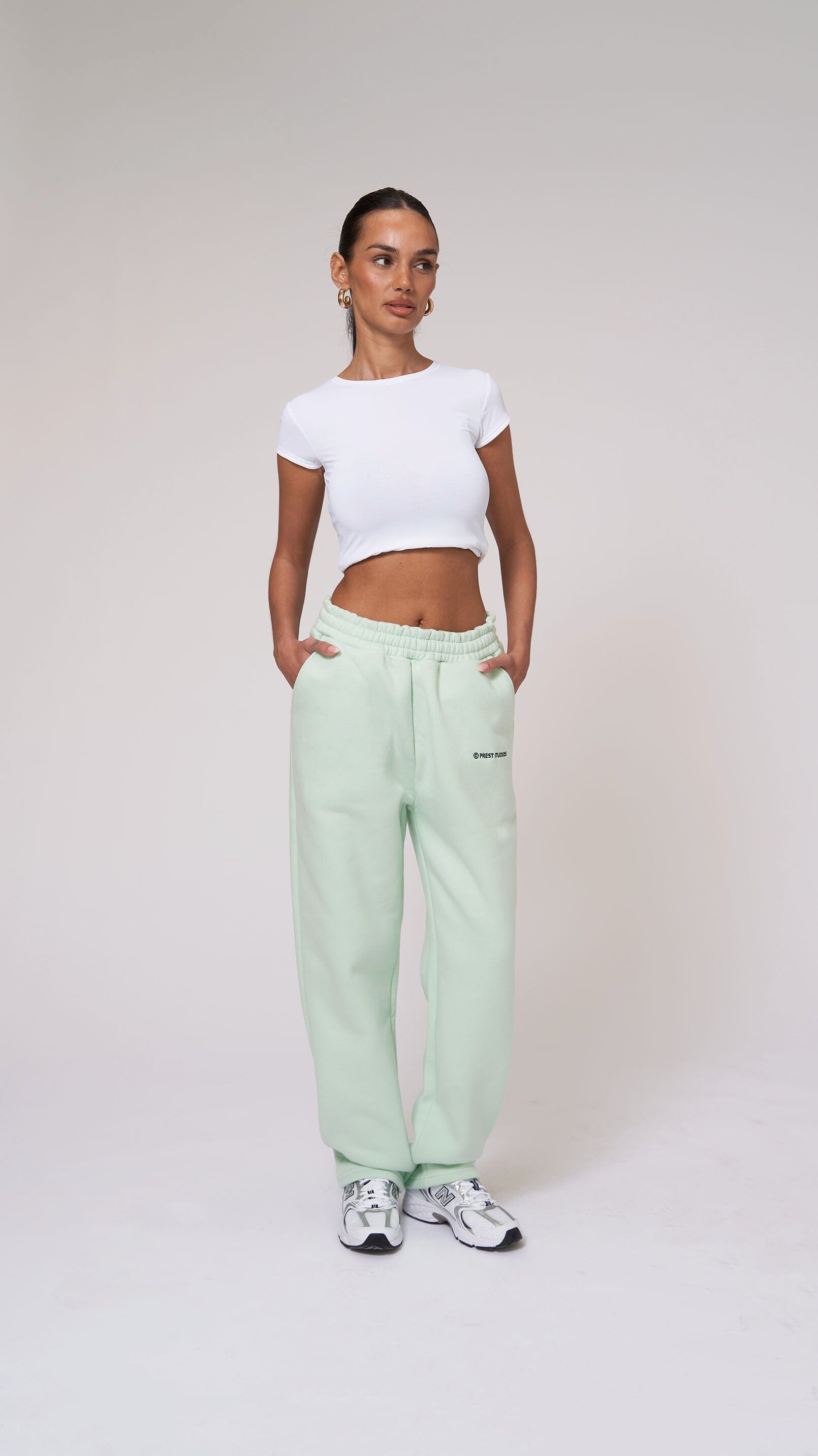 Sweatpants Mint Grün Hoodie PREST STUDIOS 