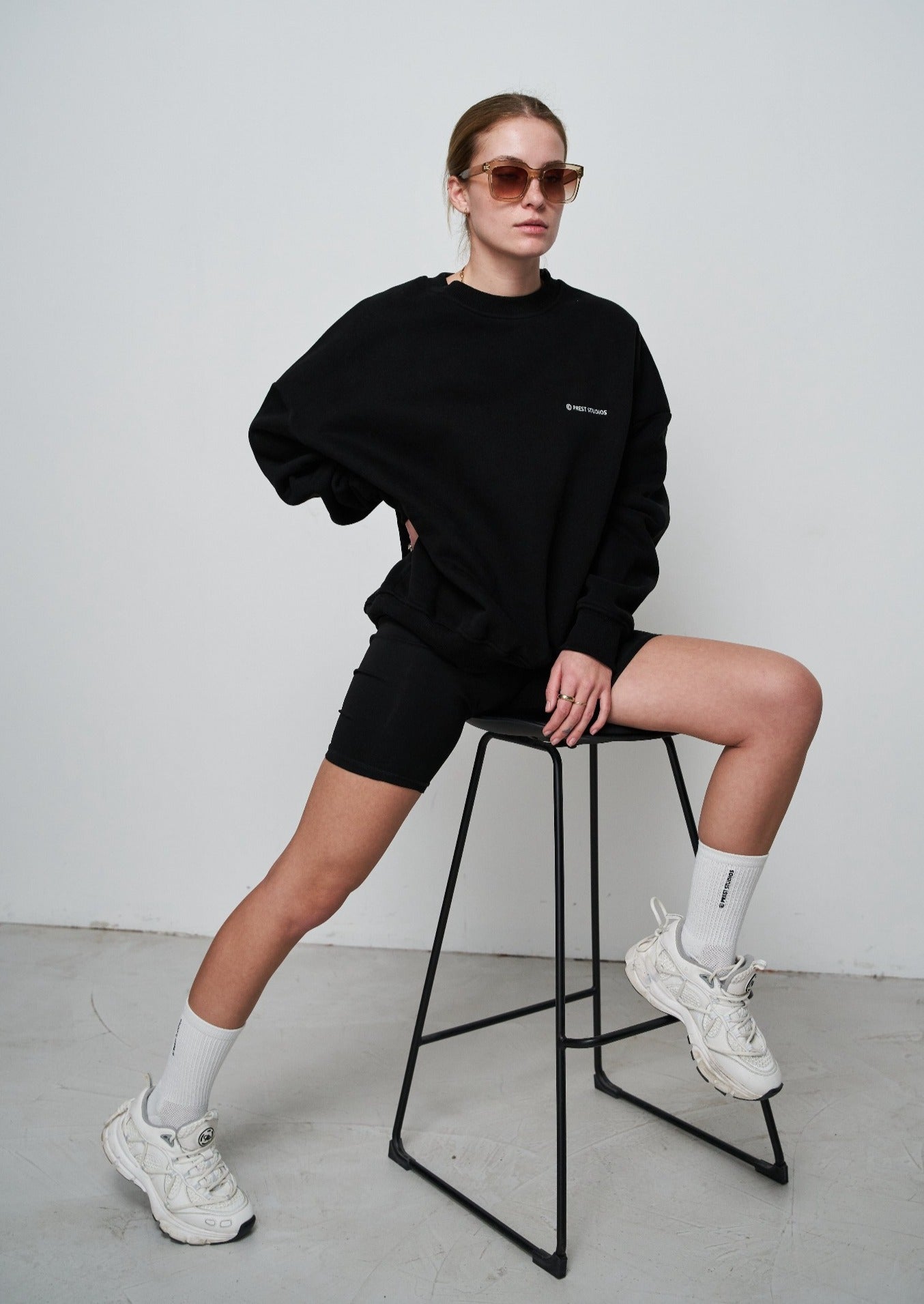 Oversize Pulli schwarz Damen - Prest Studios