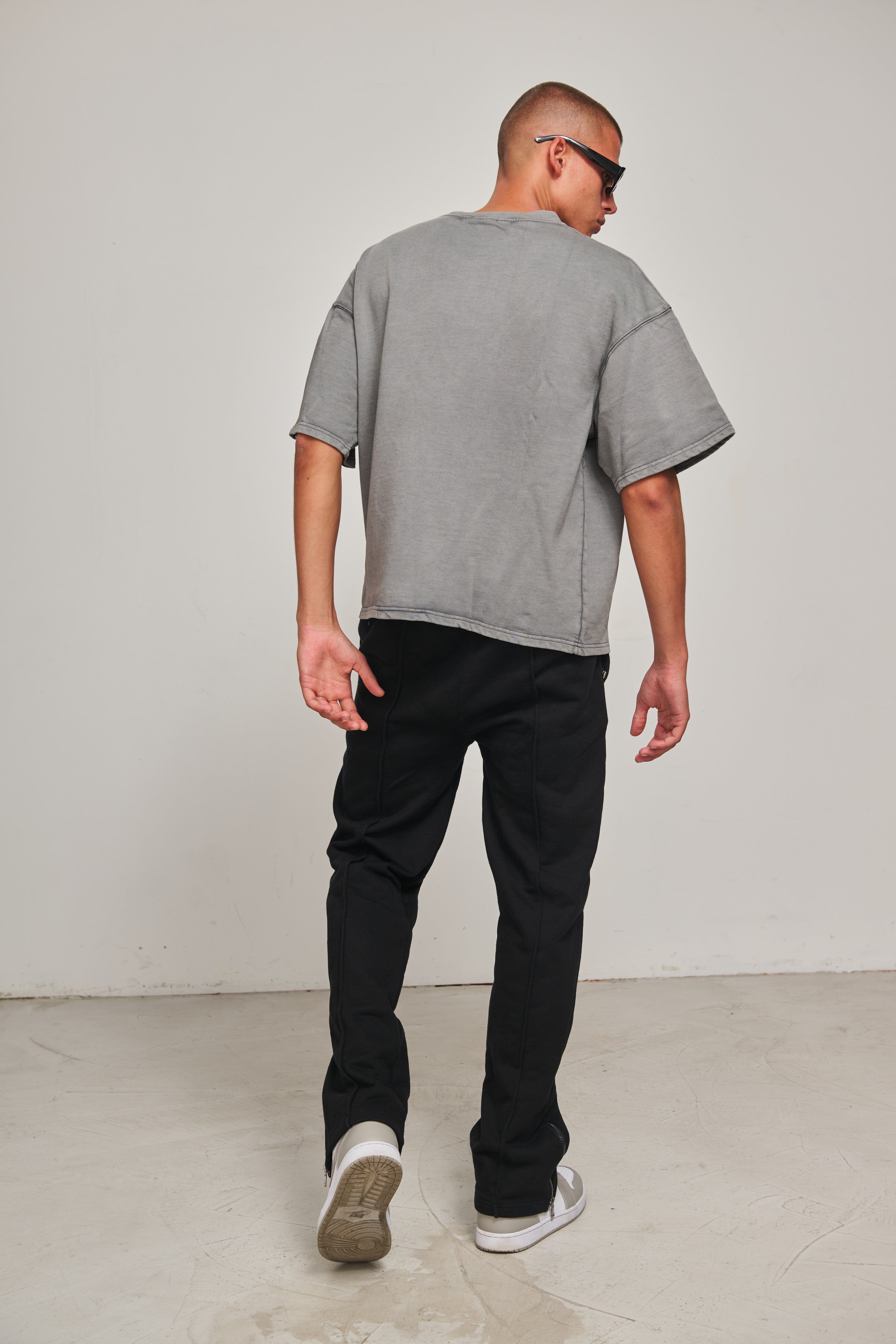 Graues oversize T-Shirt für Männer