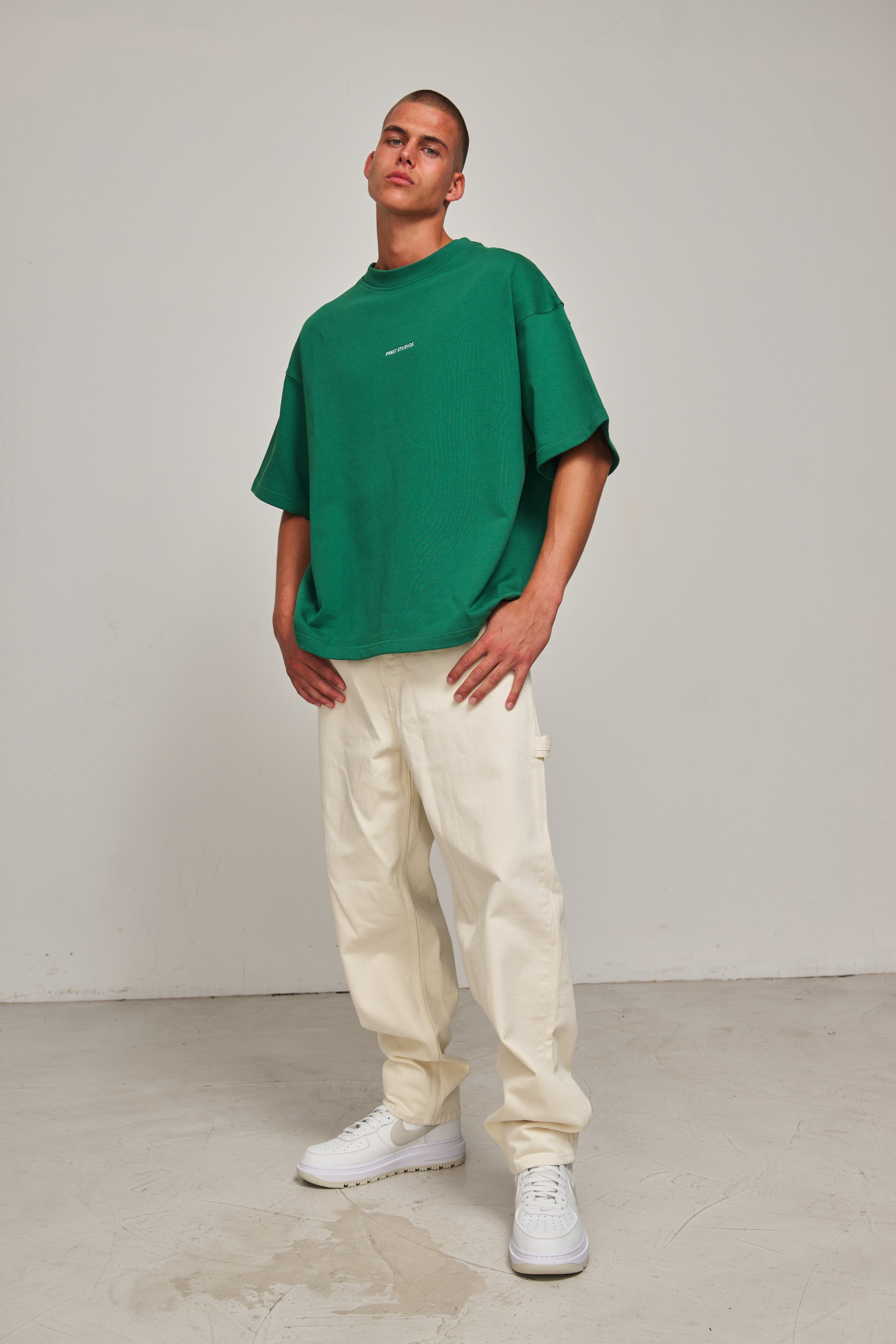 Grünes oversize T-Shirt für Männer