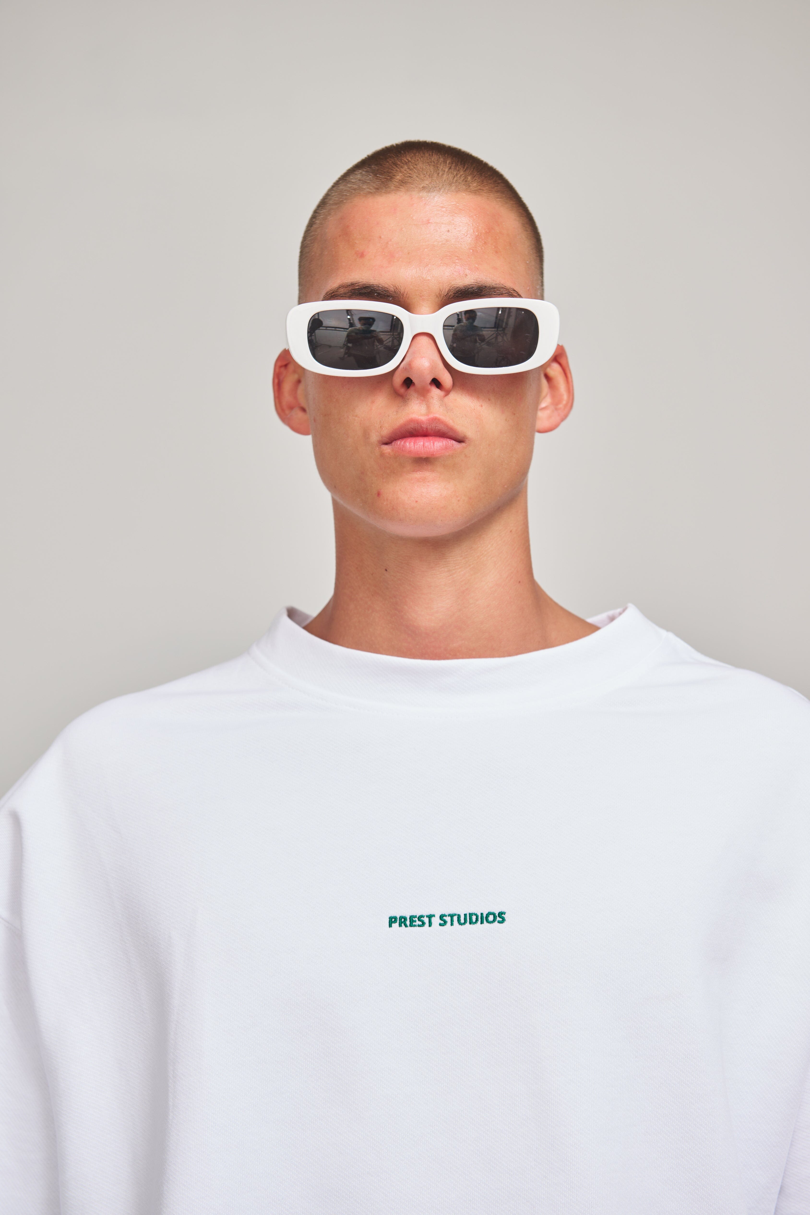 Weißes oversize T-Shirt für Männer