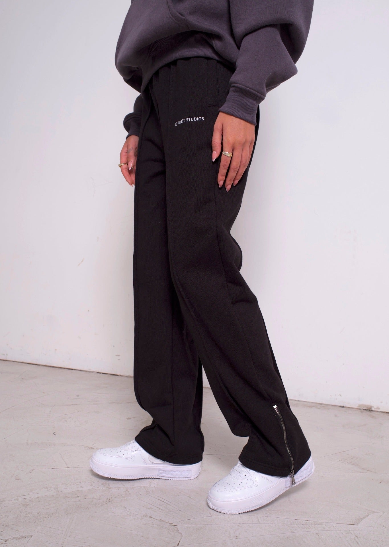 Zip Pants Black Bekleidung PREST STUDIOS 