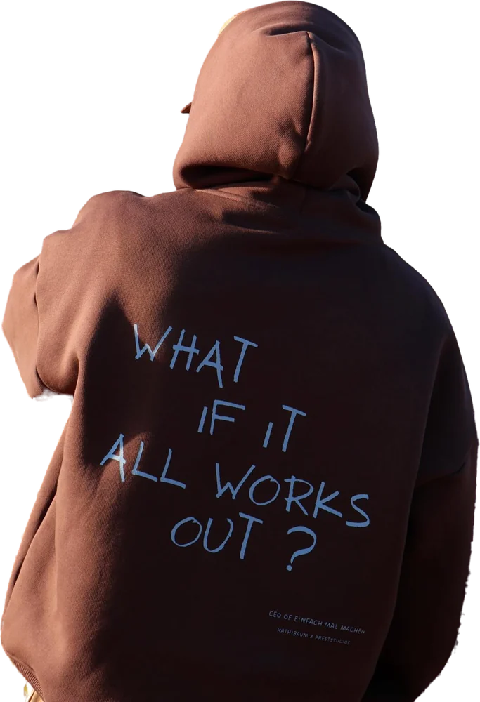 Rückenprint What if it all works out?, kathibaum x Prest Studios